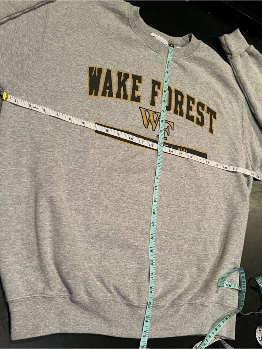 Champion Grey Wake Forest School of Law Crewneck Sweatshirt - Picture 10 of 11